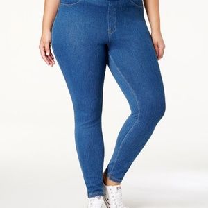 Hue Medium Wash Jeggings 3X